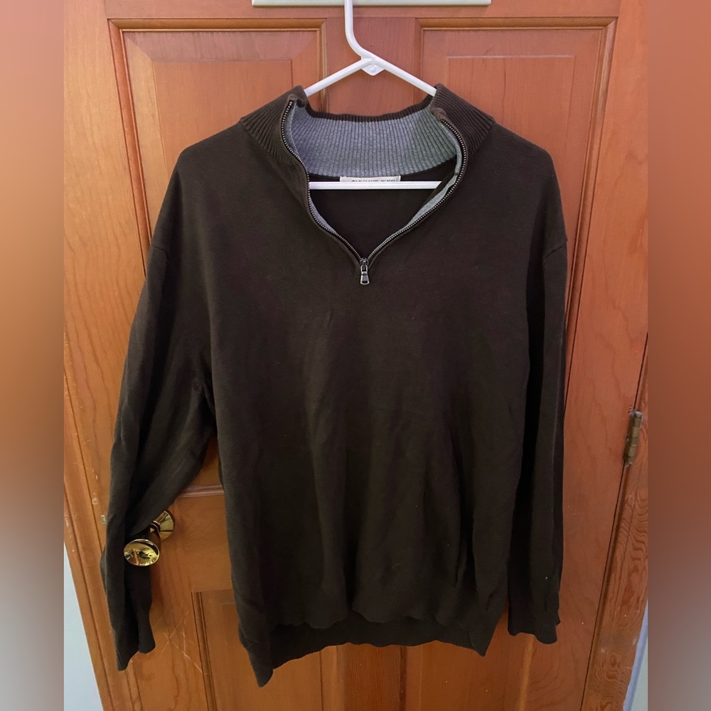 Men’s Old Navy XXL brown quarter zip sweatshirt